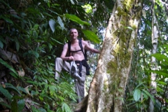 Trekking in the jungle