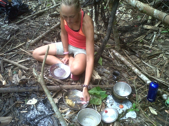 Having Lunch in Jungle