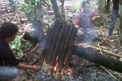 Traditional pork cooking