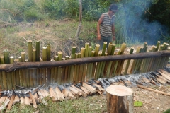 Traditional rice cooking